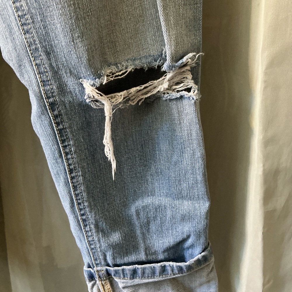Indigo Blue maternity jeans with Distressed Blue Denim size xs - Picture 4 of 6
